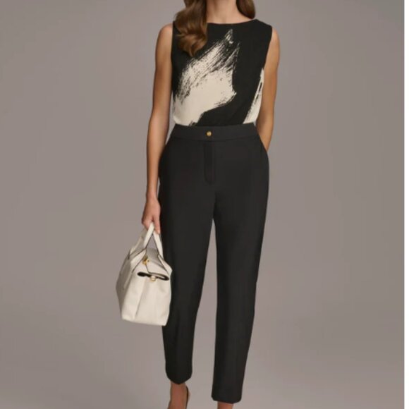 Donna Karan New York Black Slim-Leg Ankle Pants in Size 6 Regular - Picture 10 of 13